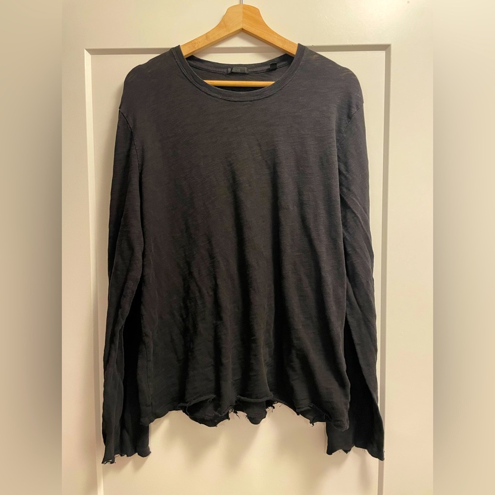 Men's Black Long Sleeve Shirt